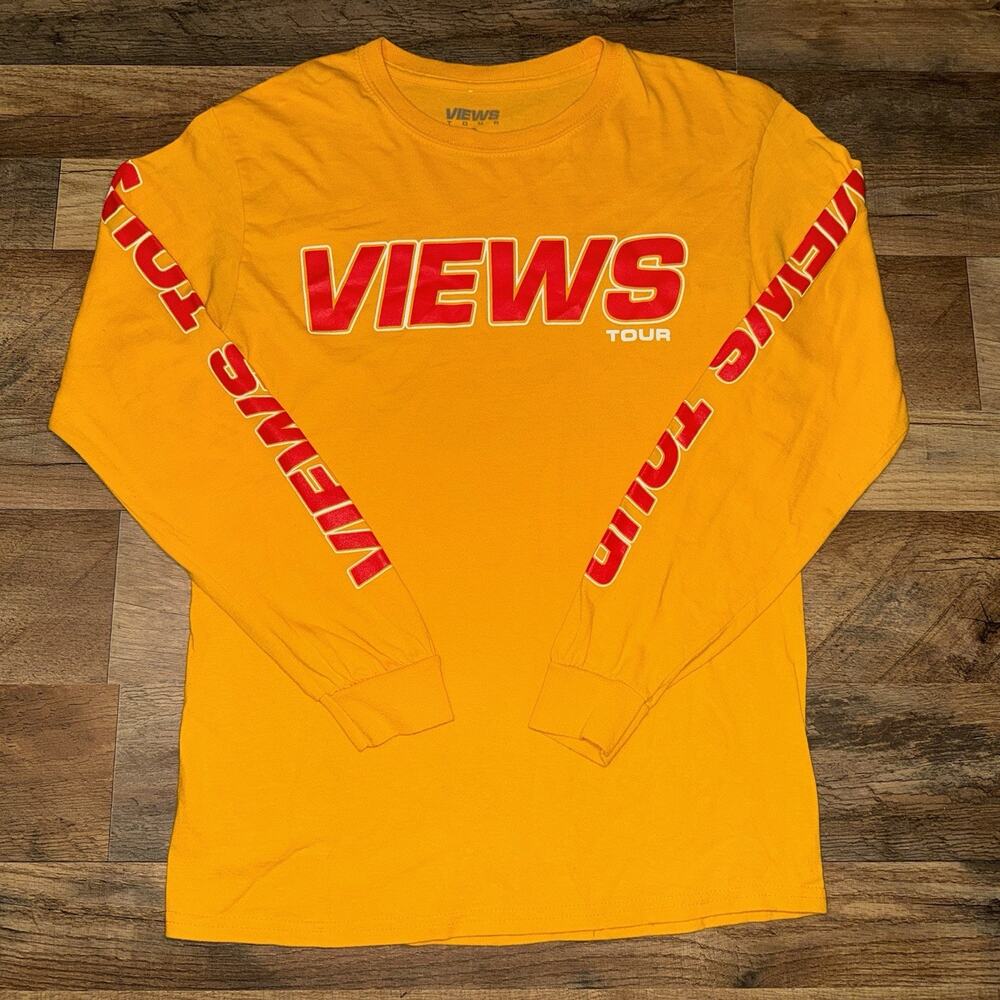 Drake Views Tour Long Sleeve T Shirt Size Medium M FanJoy OVO Rap Hip Hop
